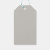 Rode Verlopende Pootafdruk Cadeaulabel (Achterkant)