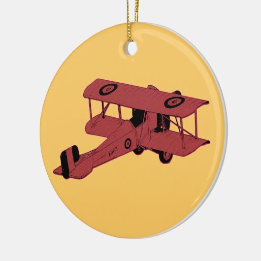 Rode  versiering keramisch ornament (Links)