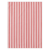 Rode verticale strepen tafelkleed (Voorkant)