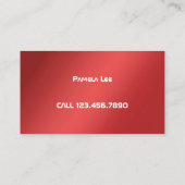 Rode vervangende leraar op afroep visitekaartje (Achterkant)