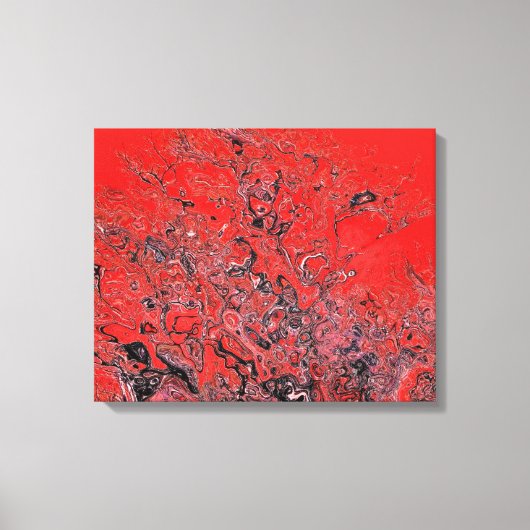 Rode verwarring canvas afdruk (Voorkant)