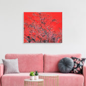 Rode verwarring canvas afdruk (Insitu (Woonkamer))