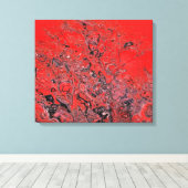 Rode verwarring canvas afdruk (Insitu (Houten vloer))