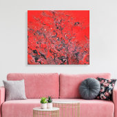 Rode verwarring canvas afdruk (Insitu (Woonkamer))