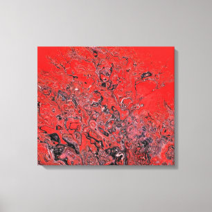 Rode verwarring canvas afdruk