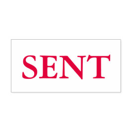 Rode Verzonden Zelfinktende Stempel