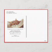 Rode Vet Retro Kerst Typografie Foto Kerstmis Feestdagenkaart (Achterkant)