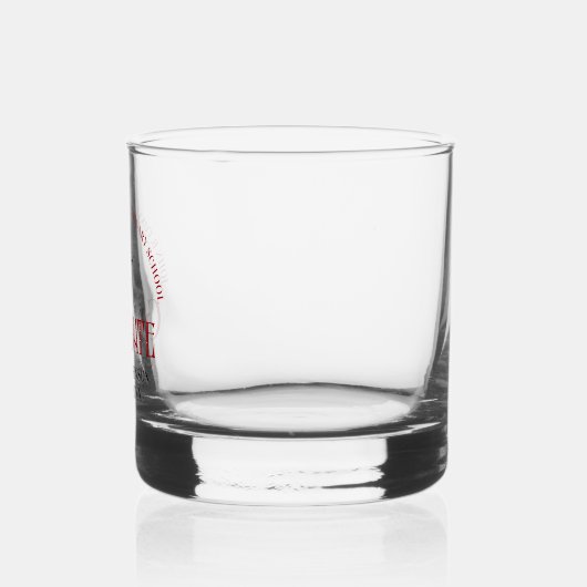 Rode Veterinaire School Afstuderen Custom Whisky Glas (Links)