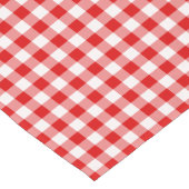 Rode Vichy patroon voor Business, B&B, Restaurants Korte Tafelloper (Hoek)