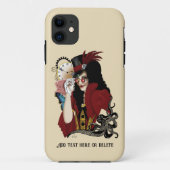 Rode Victoriaanse Steampunk Dame Vintage Octopus Case-Mate iPhone Case (Achterkant)