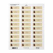 Rode Victoriaanse Steampunk Dame Vintage Octopus Etiket (Full Sheet)