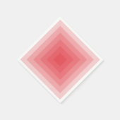 Rode Vierkante Geometrisch Servetten (Hoek)