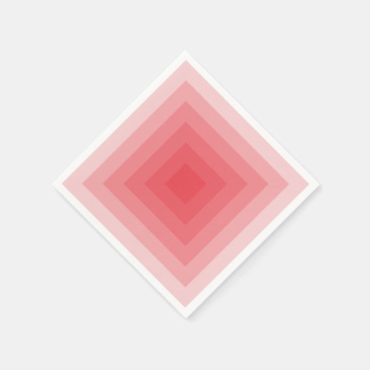 Rode Vierkante Geometrisch Servetten (Hoek)