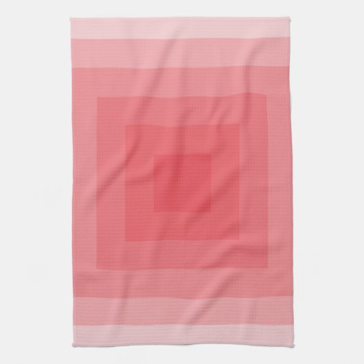 Rode Vierkante Geometrisch Theedoek (Verticaal)