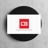 Rode Vierkante Monogrambouw, Elektro Visitekaartje