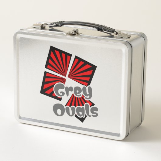 Rode vierkanten met balken en grijze ovalen Tekst (Voorkant)