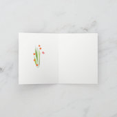 Rode vinken in het Wenskaart van de tuin Kaart (Binnen)