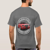 Rode Vintage Auto T-shirt (Achterkant)