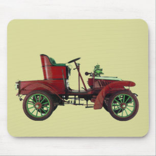 RODE VINTAGE CAR, CLASSIC AUTOMOTIVE, Red Cream Muismat
