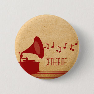 Rode Vintage Gramophone Button