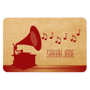 Rode Vintage Gramophone Premium Magneet