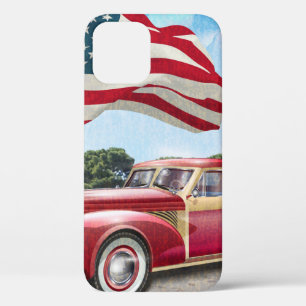 Rode vintage haalt vrachtwagen op met Amerikaanse  Case-Mate iPhone Case