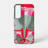 Rode Vintage Samsung Galaxy Hoesje (Achterkant)