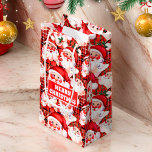 Rode Vintage Santa Claus Tartan Plaid Christmas Klein Cadeauzakje<br><div class="desc">Rode Vintage Santa Claus Tartan Plaid Kerstcadeau tas</div>