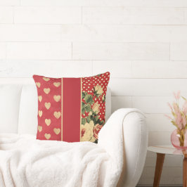 Rode Vintage Shabby Chic Kussen