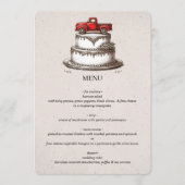 Rode Vintage Truck Menu (Voorkant)