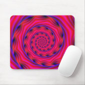Rode Violet en blauwe spiraal Muismat (Met muis)