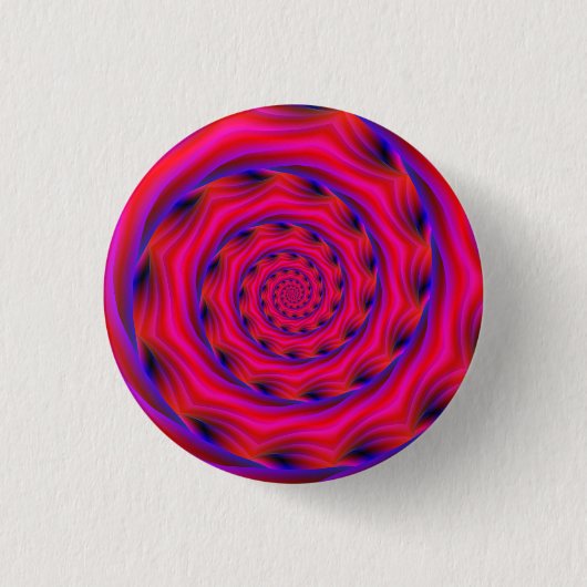 Rode Violet en blauwe spiraal Ronde Button 3,2 Cm (Voorkant)