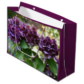 Rode Violet Hydrangea Bloeit Bloemig Groot Cadeauzakje (Voorkant Gekanteld)