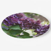 Rode Violet Hydrangea Bloeit Bloemig Papieren Bordje (Gekanteld)