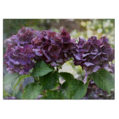 Rode Violet Hydrangea Bloeit Bloemig Snijplank (Voorkant)