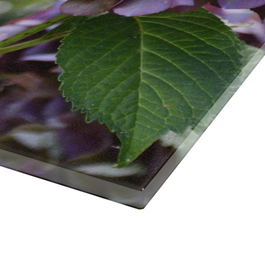 Rode Violet Hydrangea Bloeit Bloemig Snijplank (Hoek)