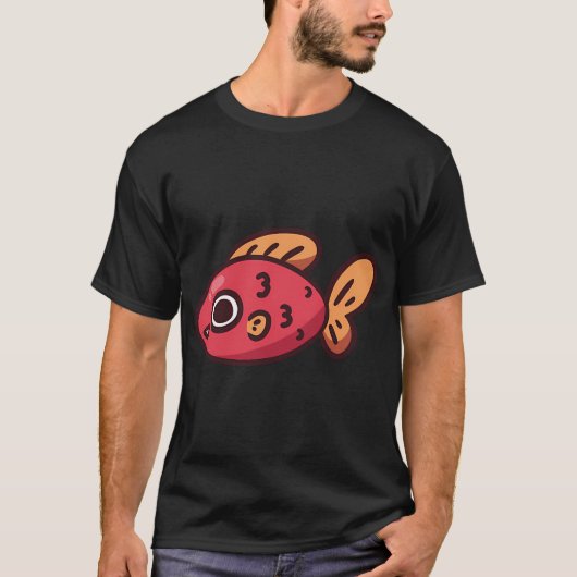 Rode Vis Doodle T-shirt (Voorkant)