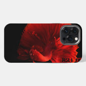 Rode vis iPhone hoesje (Achterkant horizontaal)