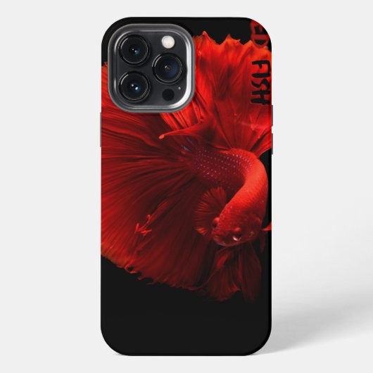 Rode vis iPhone hoesje (Achterkant)