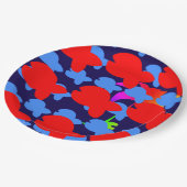 Rode vis Kinder Papieren Bordje (Gekanteld)