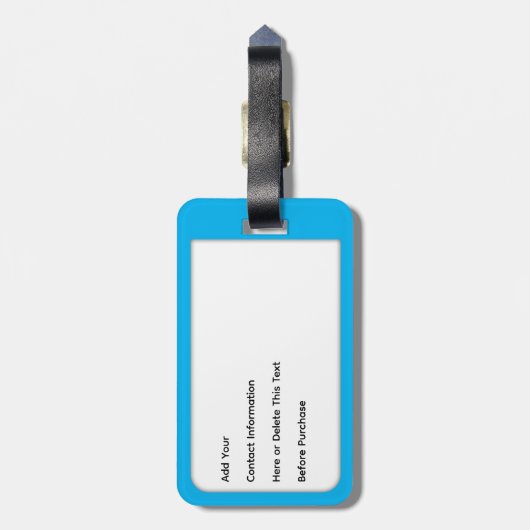 Rode vis met aangepaste tekst bagagelabel (Achterkant verticaal)