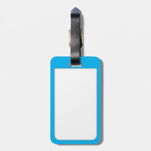 Rode vis met aangepaste tekst bagagelabel (Achterkant verticaal)