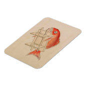  rode vis Yokai Magneet (Linkerzijde)