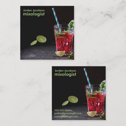 Rode Visitekaartjes (Voorkant / Achterkant)