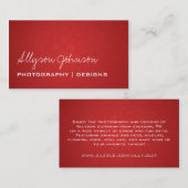 Rode  Visitekaartjes (Voorkant / Achterkant)