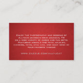 Rode  Visitekaartjes (Achterkant)