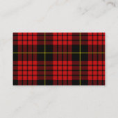 Rode Visitekaartjes met Tartan (Achterkant)