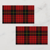 Rode Visitekaartjes met Tartan (Voorkant / Achterkant)