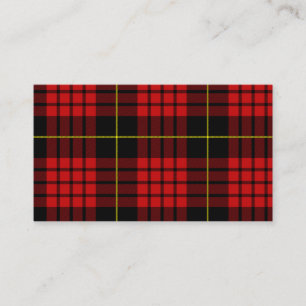 Rode Visitekaartjes met Tartan