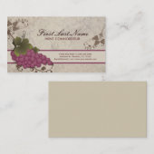 rode visitekaartjes van wijnstokken (Voorkant / Achterkant)